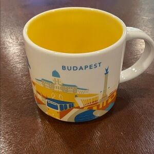 Starbucks Budapest Mug with Yellow Interior